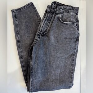 BDG Urban Outfitters Mom Jeans High Rise Black Washed Denim Baggy Women’s 27